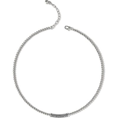 Mingle Adore Bar Collar Necklace Silver