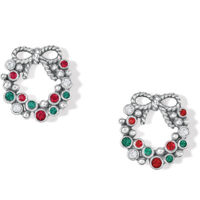 J22333 Eternal Joy Wreath Mini Post Earrings