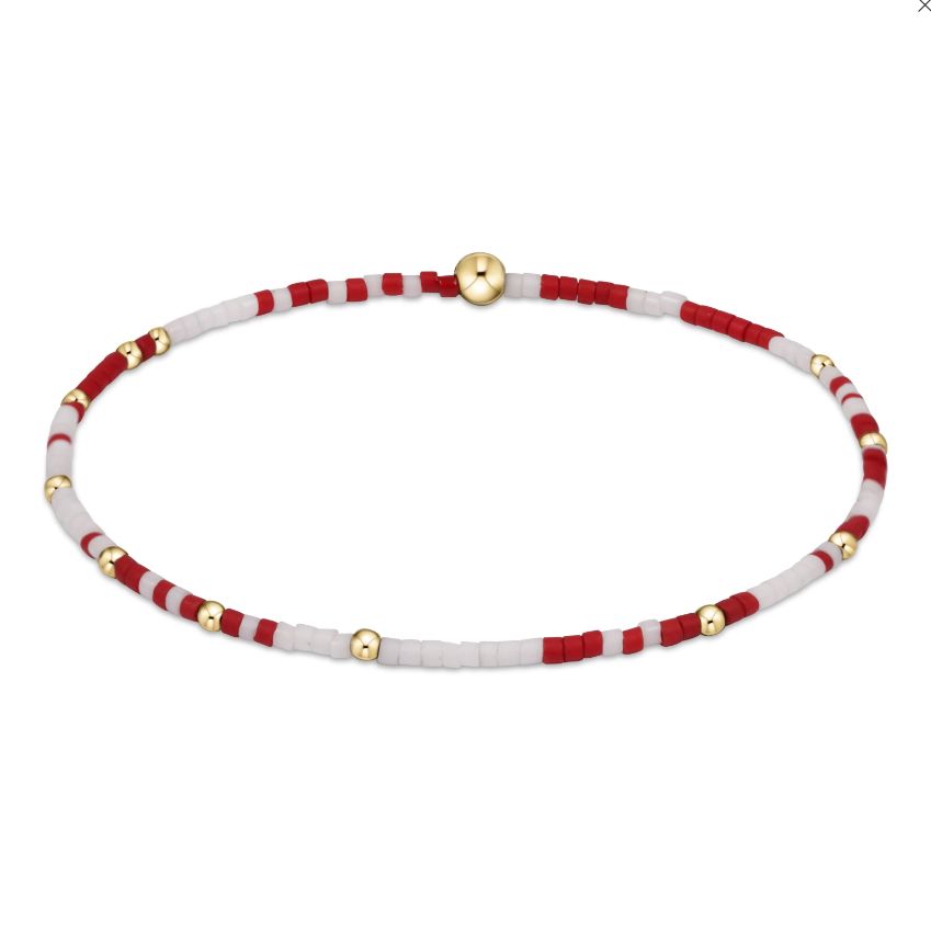 Gameday Hope Unwritten Bracelet, Color: Crimson-White