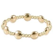 Enewton Extends Honesty Sincerity Pattern Gold Bracelet, Size: 10mm