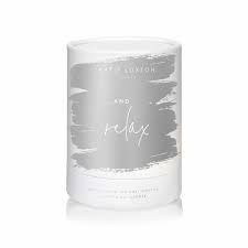 And Relax White Orchid &amp; Soft Cotton Candle