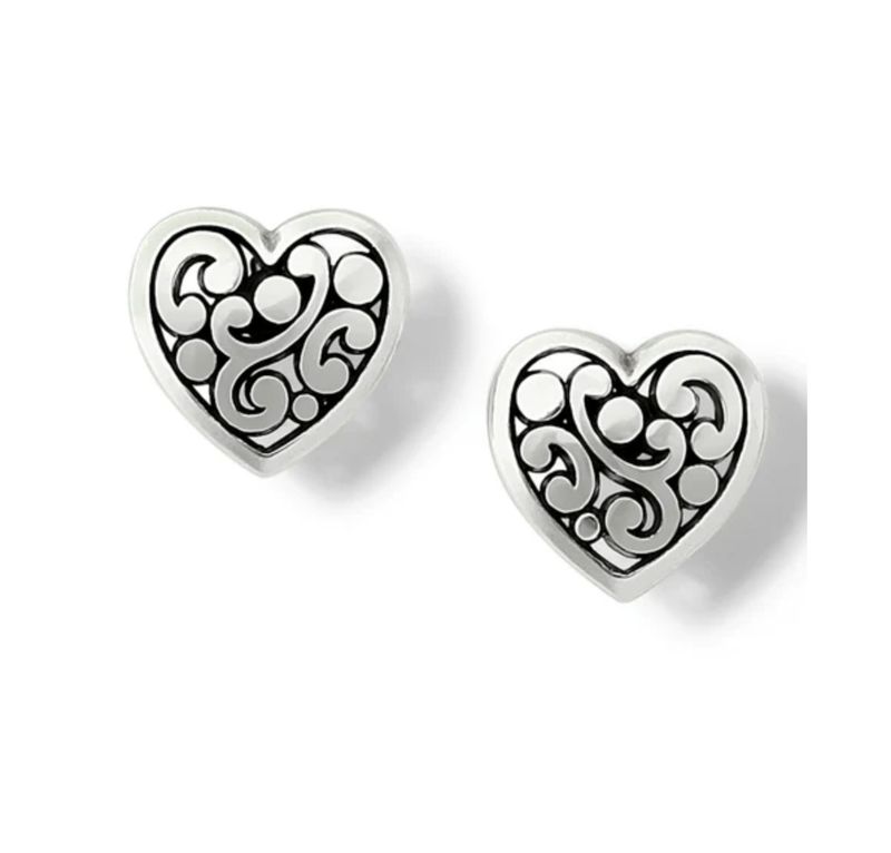 Contempo Heart Post Earrings