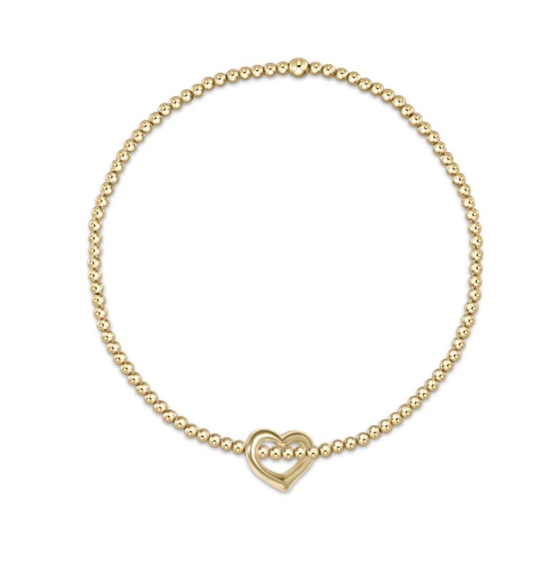 Enewton Classic Gold Charm Bracelet 2mm Bead Bracelet Classic Gold Love Charm