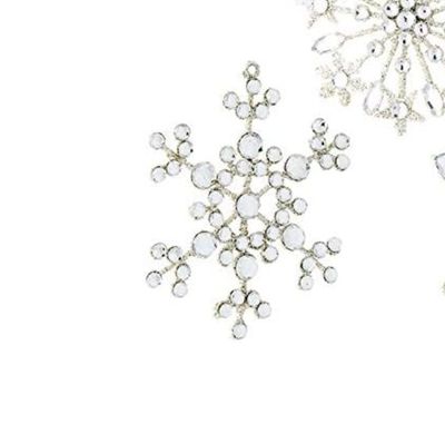 Silver Jeweled Snowflake