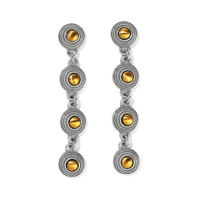 Monete Link Post Drop Earrings