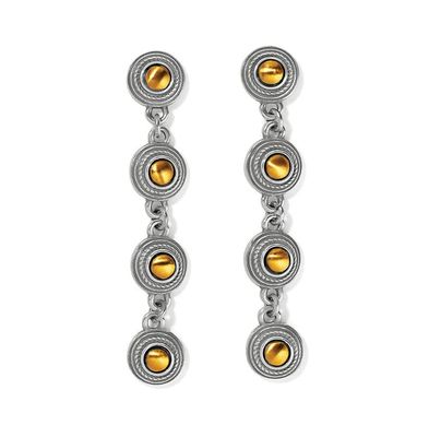 Monete Link Post Drop Earrings