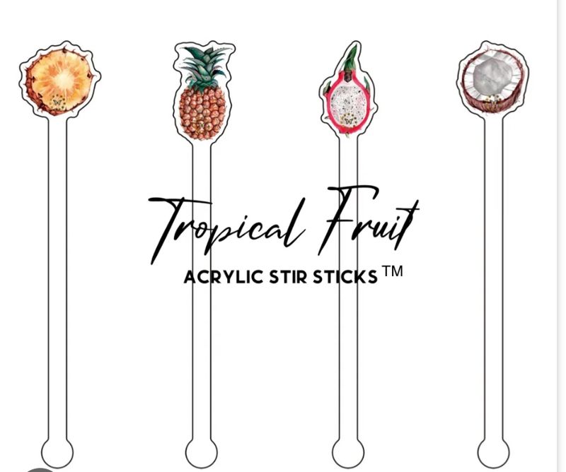 Drink Bomb Acrylic Stir Sticks