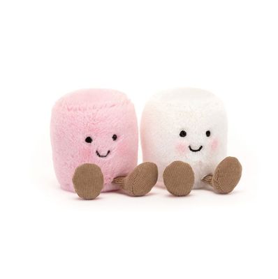Jellycat Amuseables pink and white marshmallow plush available at our boutique in Poughkeepsie, Hudson Valley gift
