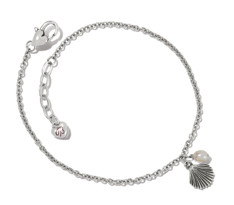 Silver Shells Anklet