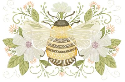 Bee Happy Birthday Card