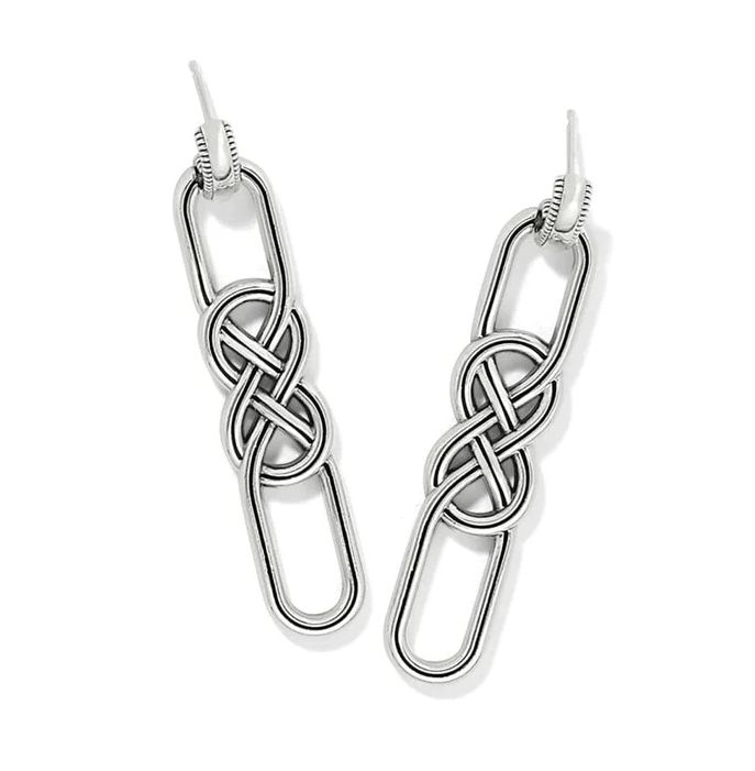 Interlok Braid Post Drop Earrings