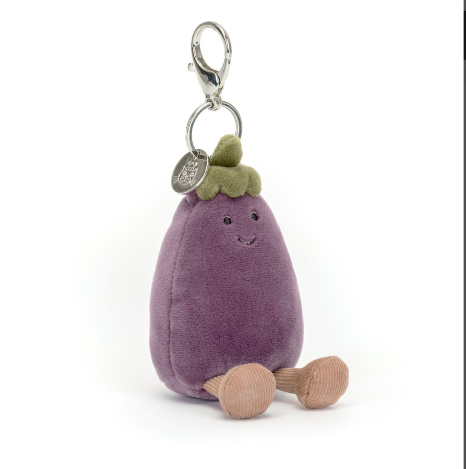Vivacious Vegetable Eggplant Bag Charm