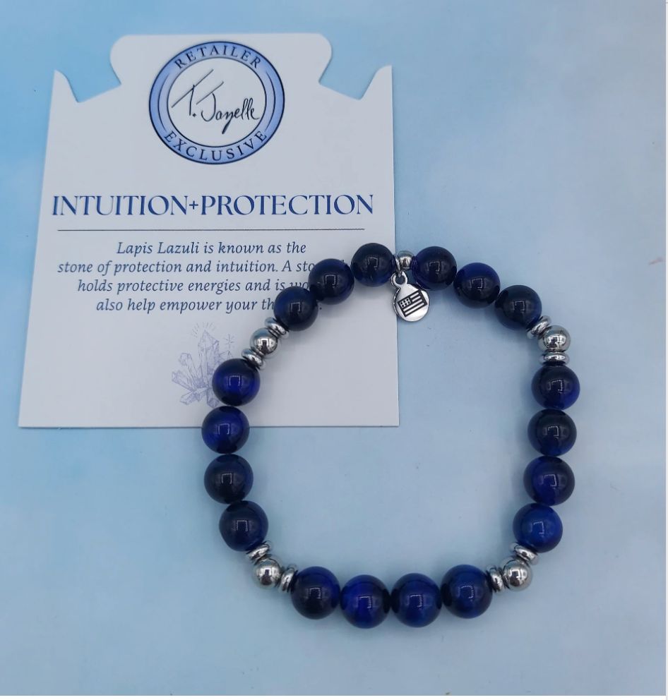 June Retailer Exclusive-Lapis Lazuli Silver Stacker