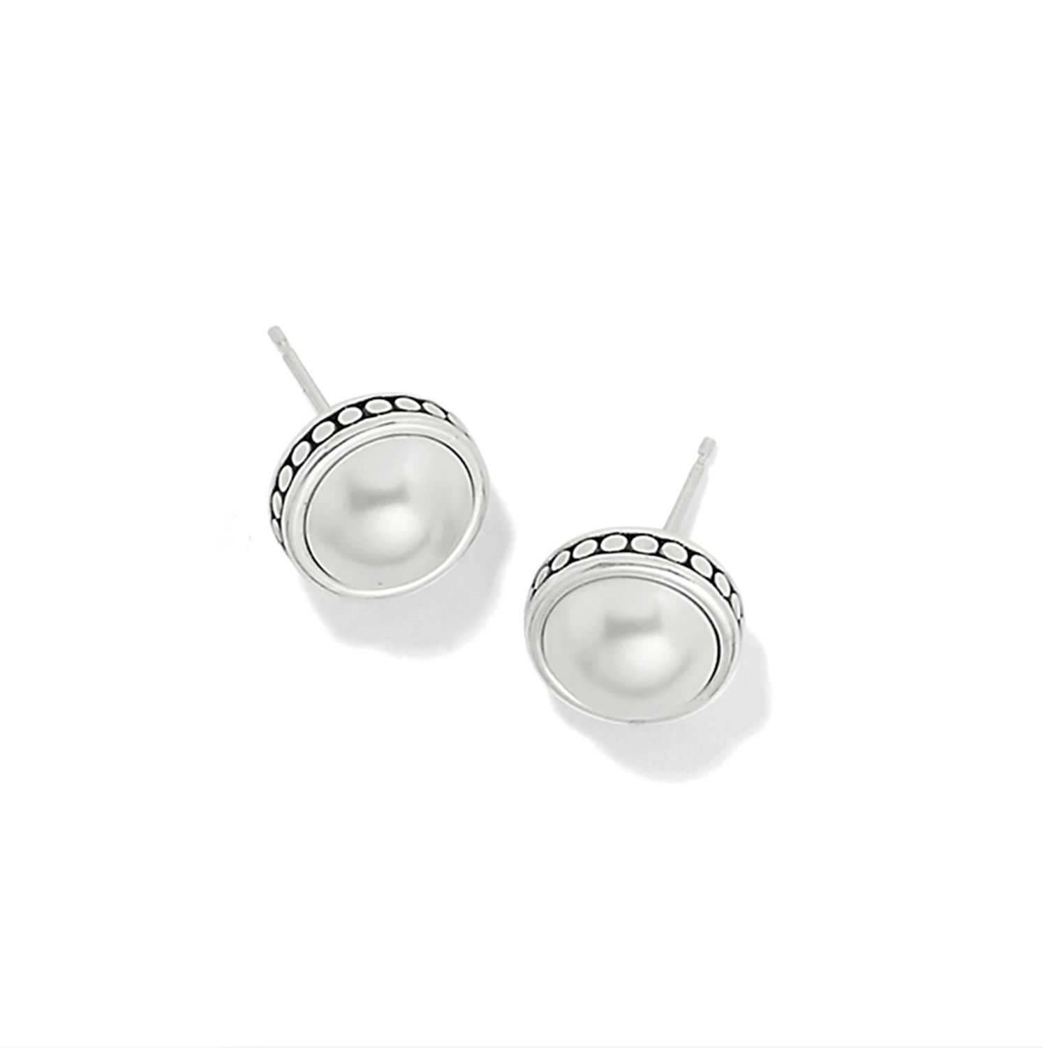 Pebble Dot Pearl Post Earrings