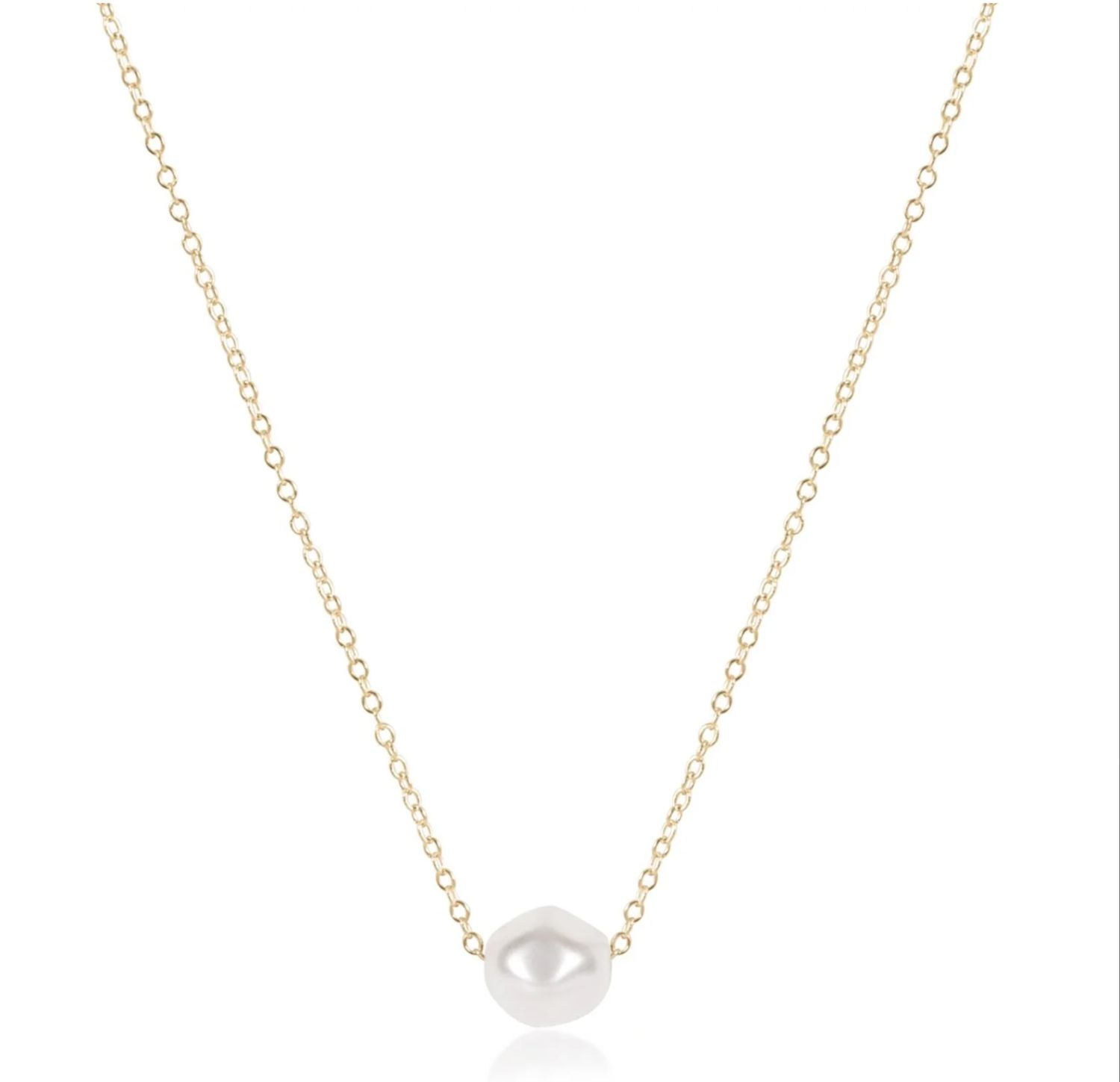 16" Admire Pearl Gold Necklace