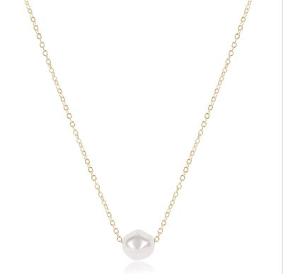 16" Admire Pearl Gold Necklace