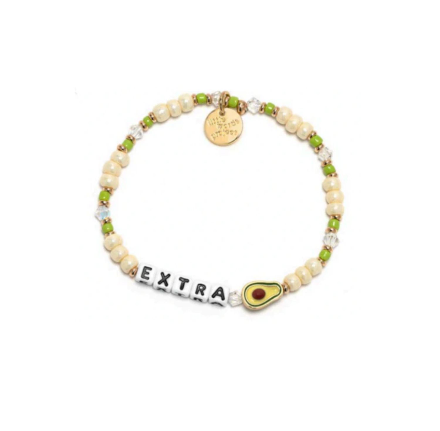 Extra Avocado Little Words Project Bracelet
