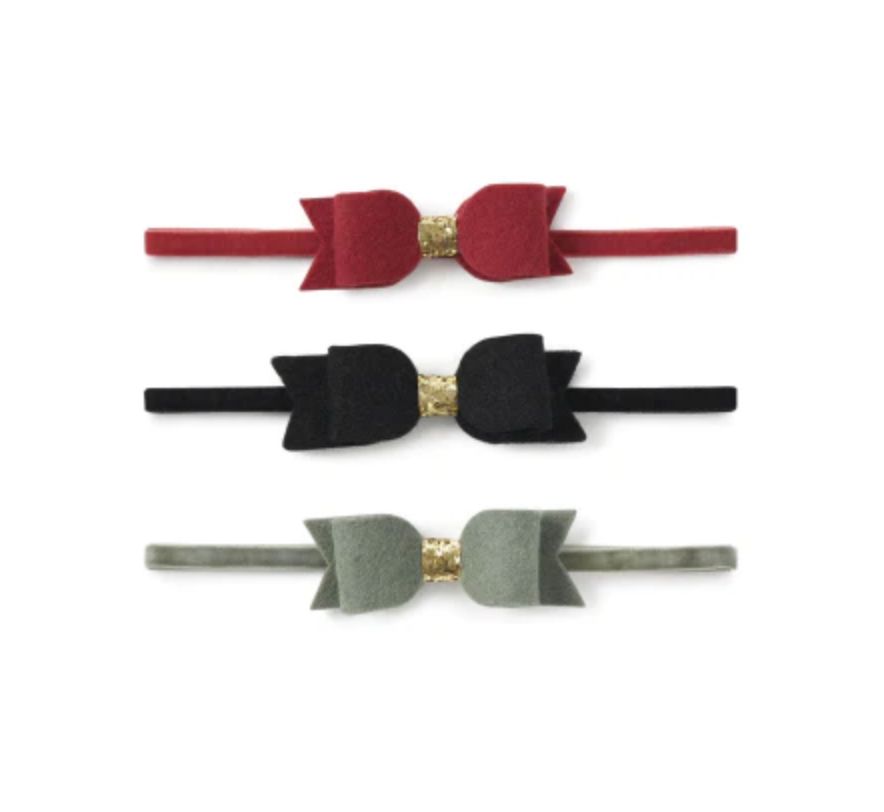 Holiday Felt Bow Headbands