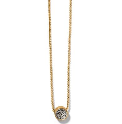 Ferrara Two Tone Luce Mini Pendant Necklace