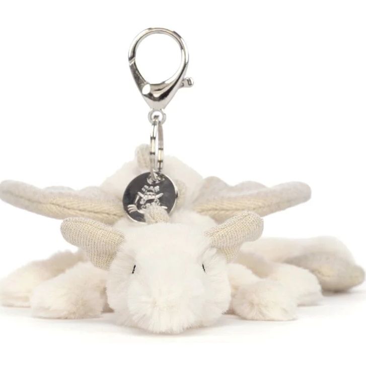 Snow Dragon Bag Charm