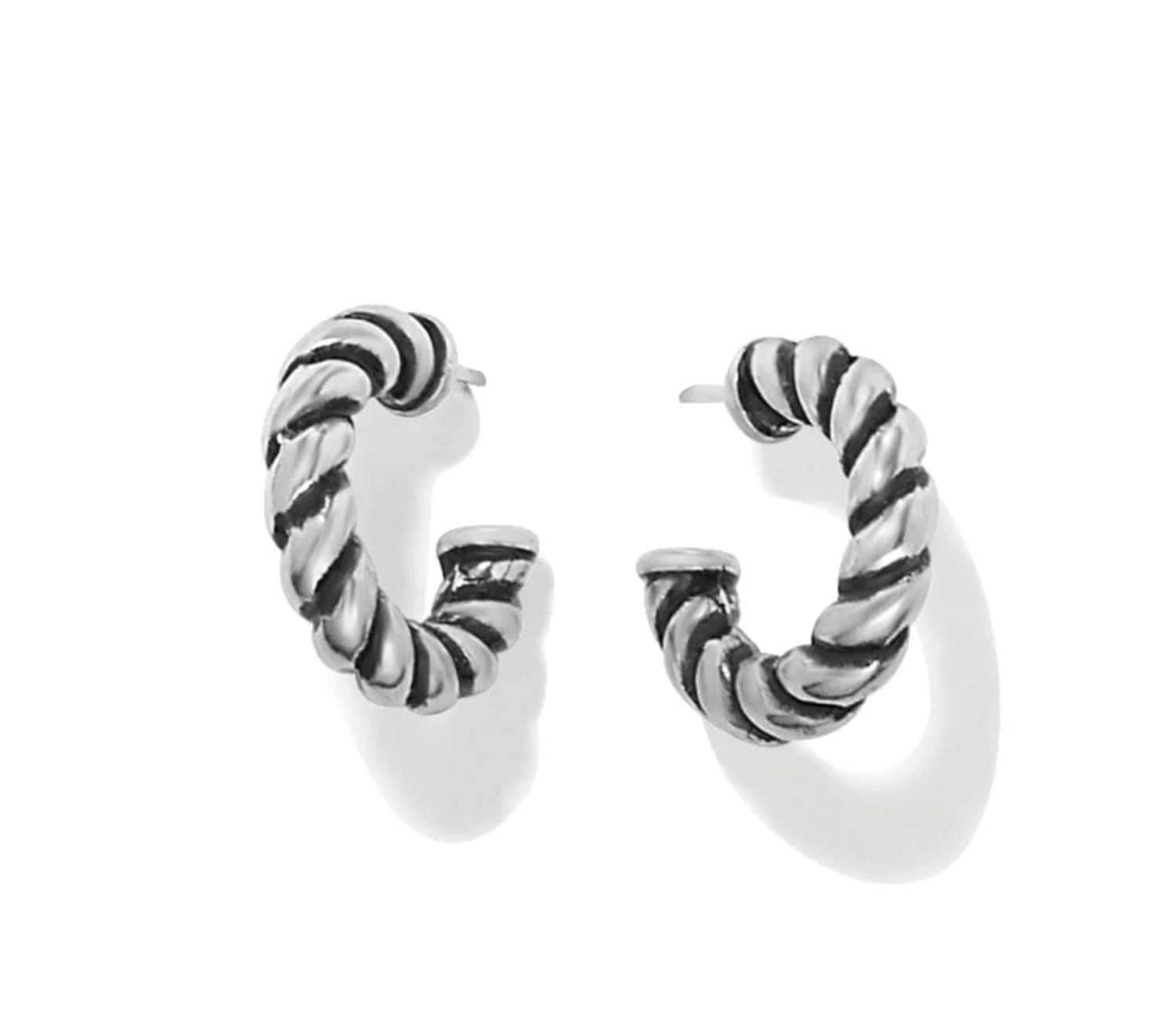 Interlok Twist Small Post Hoop Earrings