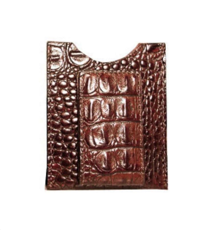 Kansas Hornback Money Clip Dark Brown
