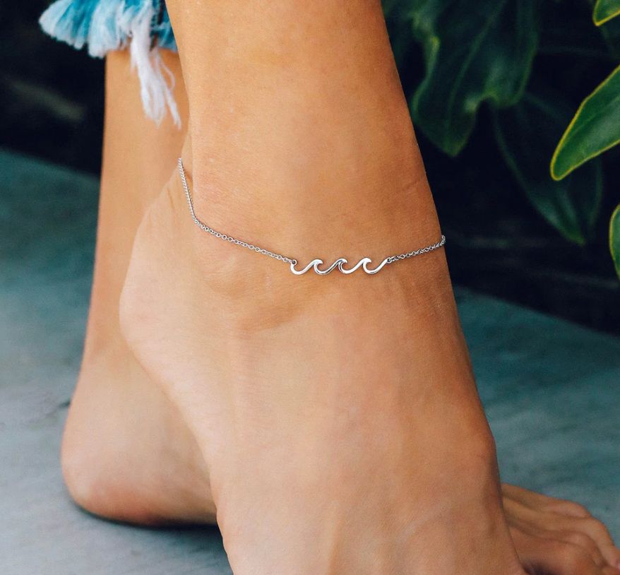 Delicate Wave Anklet