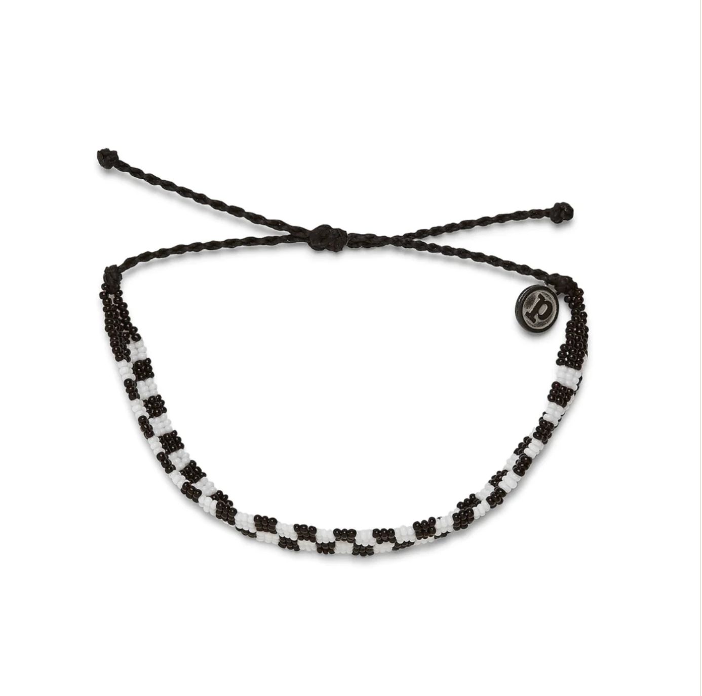 Checkered Woven Seed Bead Bracelet