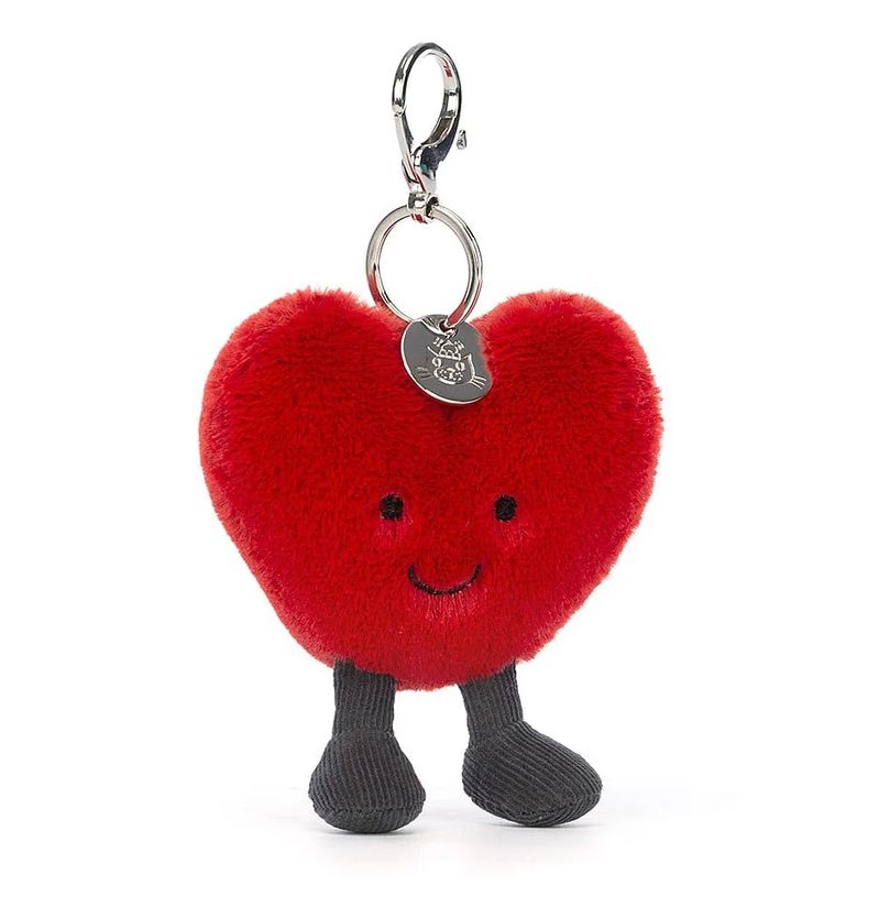 Jellycat Amuseables Heart bag charm plush accessory at our boutique in Poughkeepsie NY
