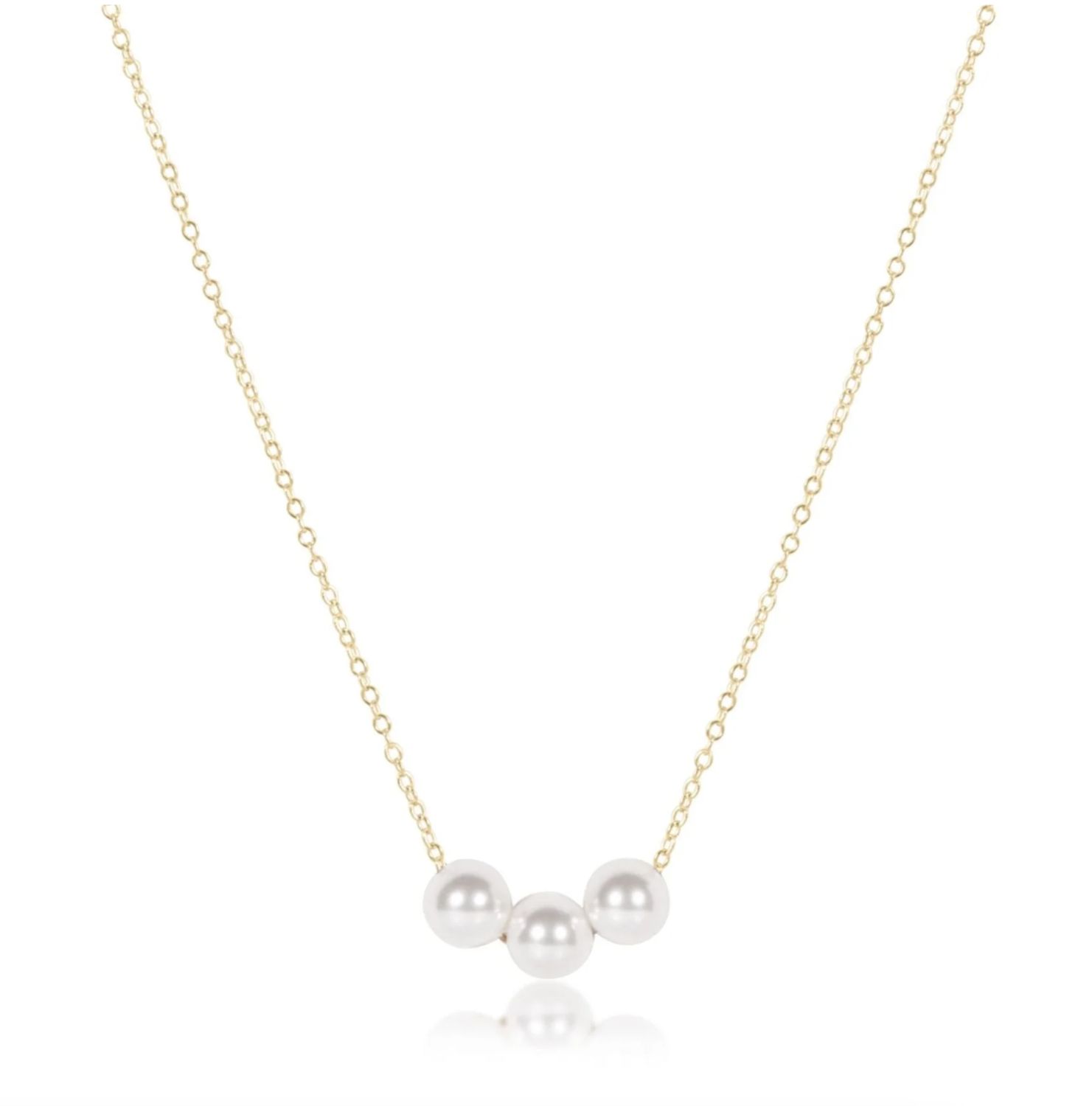 16" Gold Joy Pearl Necklace