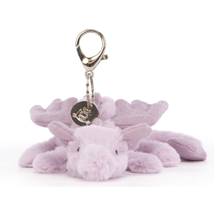 Lavender Dragon Bag Charm