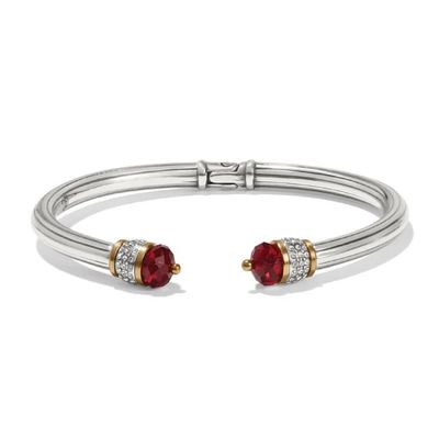Meridian Red Open Hinged Bangle