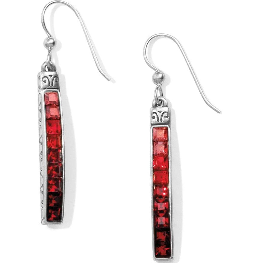 Spectrum French Wire Earrings Red
