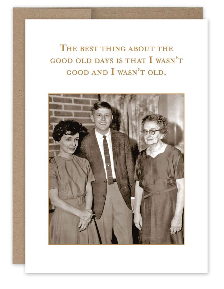 Good Old Days Birthday Card