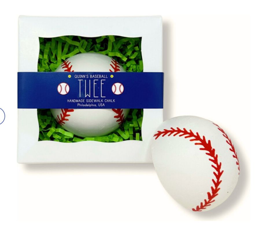 Quinn&#39;s Baseball Handmade Sidewalk Chalk