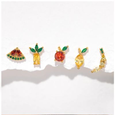 Tropical Fruit Basket Stud Set
