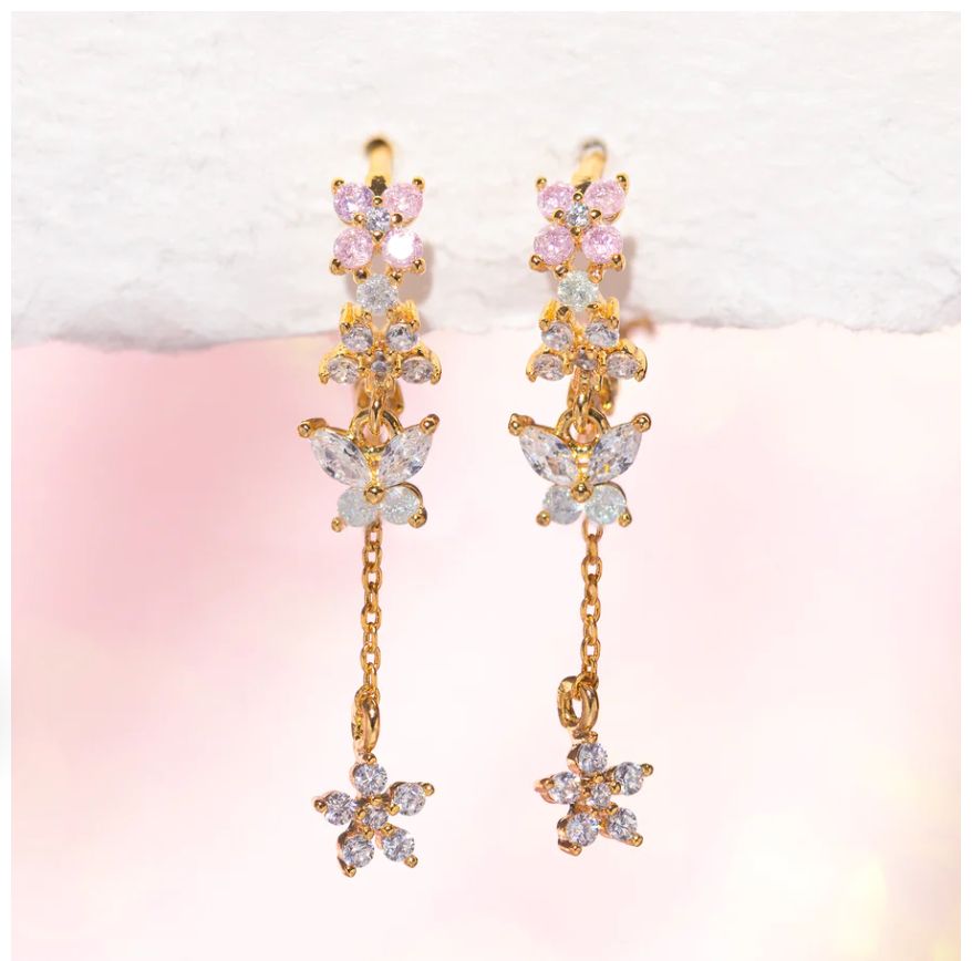 Mari Dangle Hoops