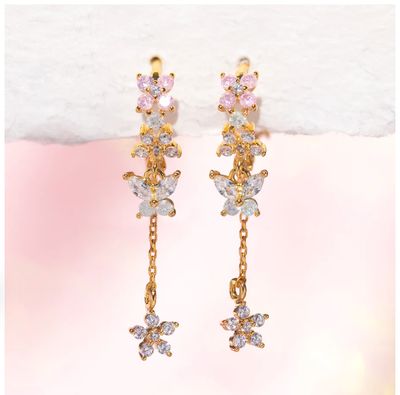 Mari Dangle Hoops