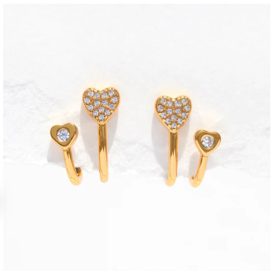 Kindred Hearts Double Hoops