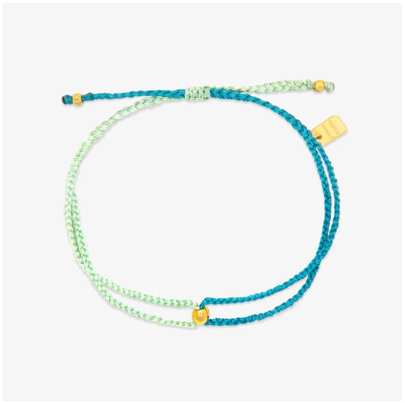 Blue Two-Tone Dainty Bracelet