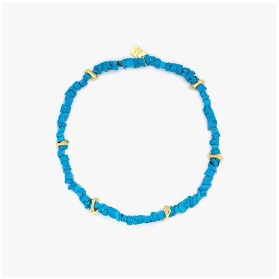 Turquoise Chip Stretch Ankle