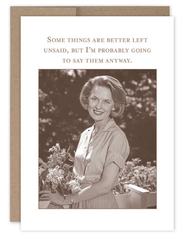 Better Left Unsaid What A Hoot Card