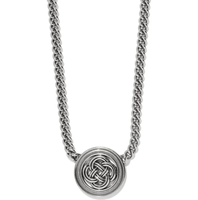 Interlok Bold Medallion Necklace