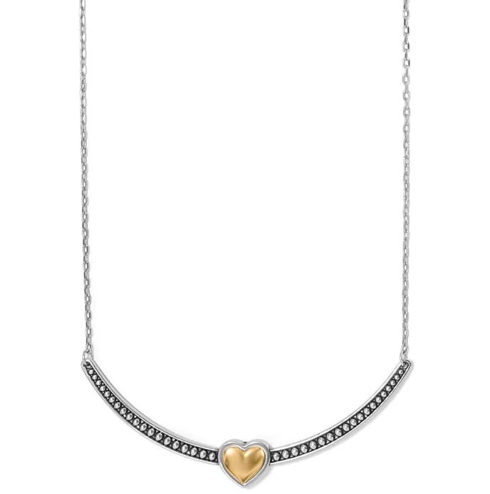 Pretty Tough Bold Heart Bar Necklace