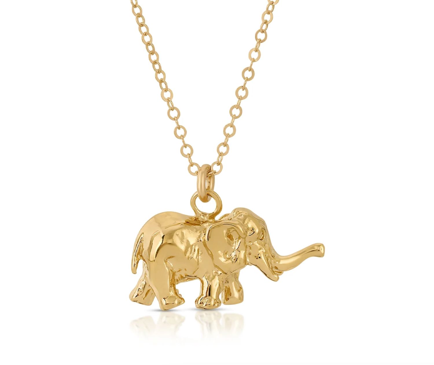 The Wise Necklace Gold Elephant