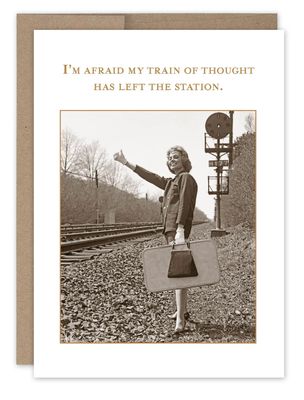 Train Of Thought Birthday Card
