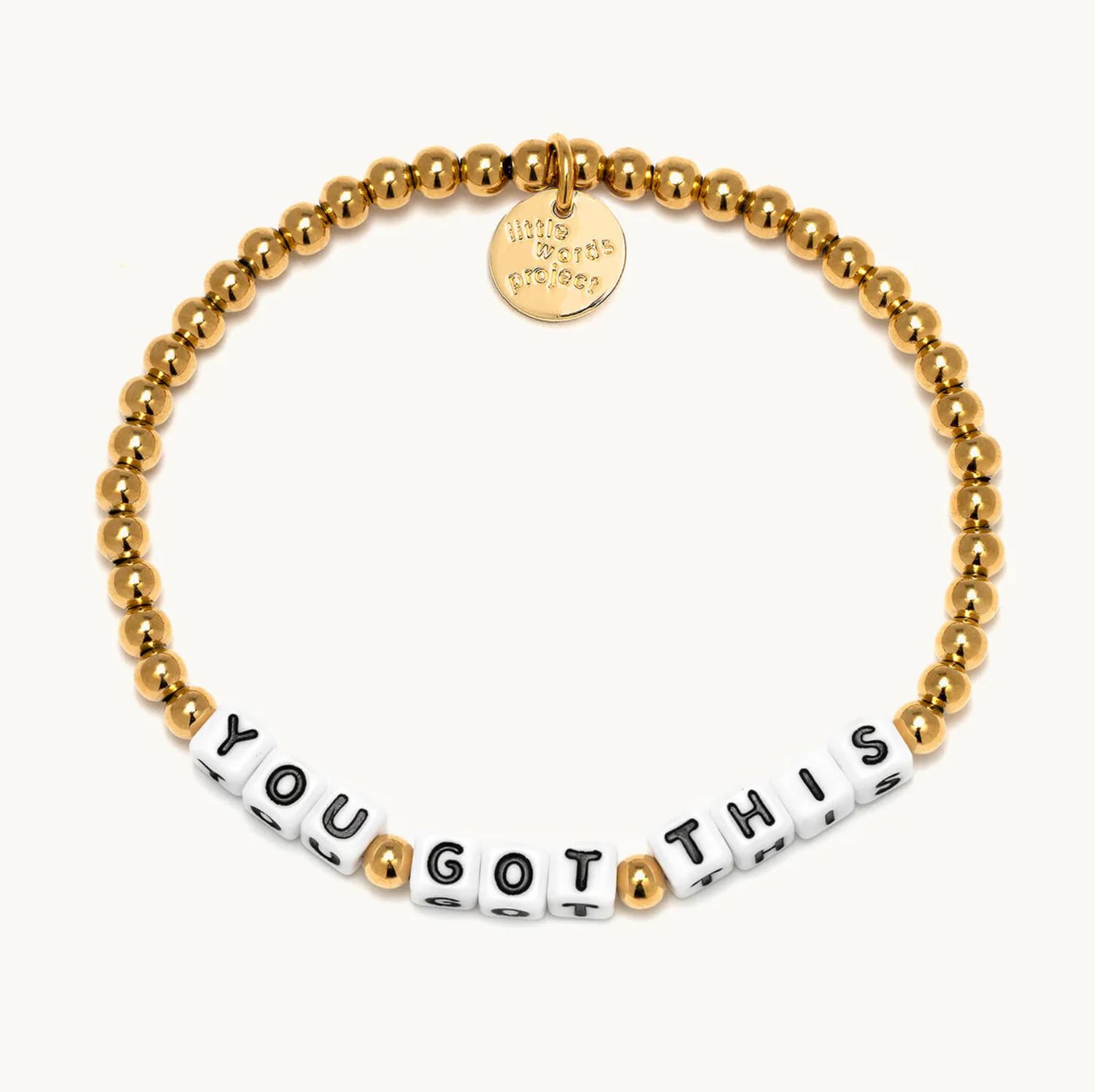 You Got This Gold Little Words Project Bracelet