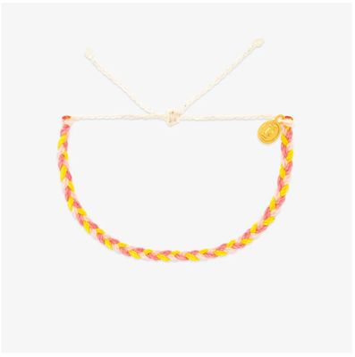 Blushing Lemonade Mini Braided Bracelet