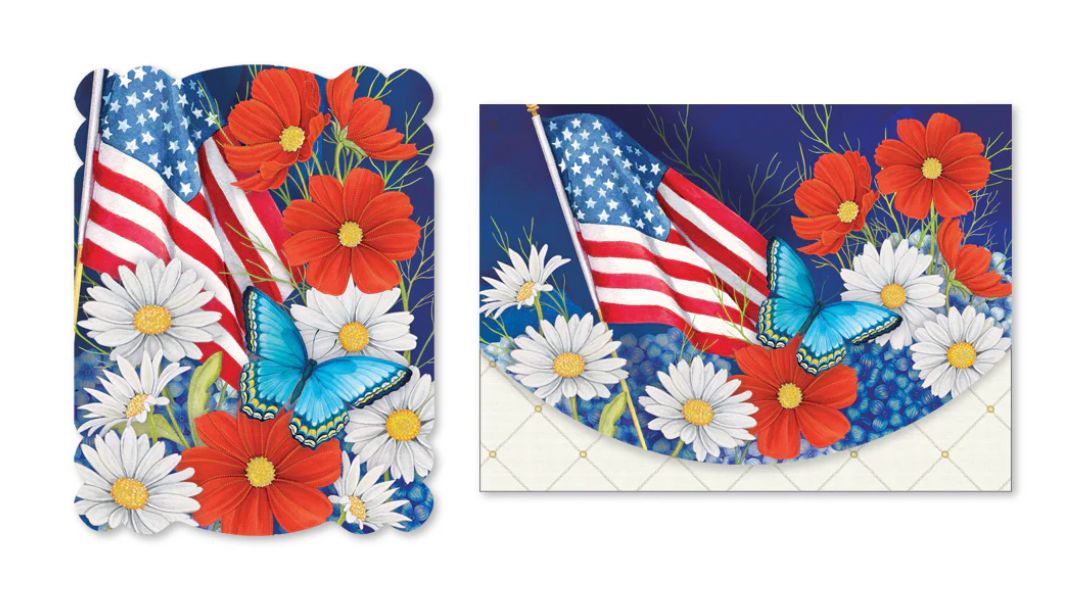 Note Card Portfolio Red White &amp; Bloom Sienna&#39;s Garden