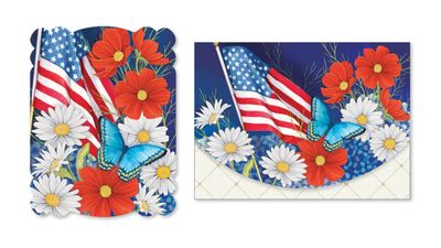 Note Card Portfolio Red White &amp; Bloom Sienna&#39;s Garden